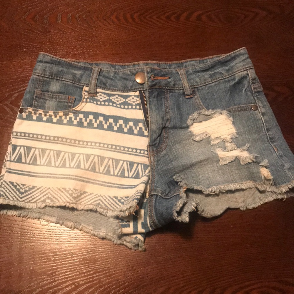 Ripped Jean Shorts